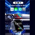 Q1A 4-in-1 Wireless CarPlay/Android Auto Adapter with AirPlay/Mirror Link - Black