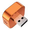 Q1A 4-in-1 Wireless CarPlay/Android Auto Adapter with AirPlay and Mirror Link - Orange / Colorful