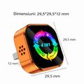 Q1A 4-in-1 Wireless CarPlay/Android Auto Adapter with AirPlay and Mirror Link - Orange / Colorful