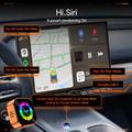 Q1A 4-in-1 Wireless CarPlay/Android Auto Adapter with AirPlay and Mirror Link - Orange / Colorful