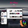 Q1A 4-in-1 Wireless CarPlay/Android Auto Adapter with AirPlay and Mirror Link - Orange / Colorful