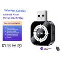 Q1AS 4-in-1 Wireless CarPlay & Android Auto Adapter with AirPlay/Mirror Link - Black