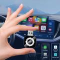 Q1AS 4-in-1 Wireless CarPlay & Android Auto Adapter with AirPlay/Mirror Link - Black