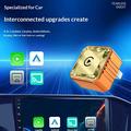 Q1BVS Diamond Shape 4-in-1 Wireless CarPlay/Android Auto Adapter