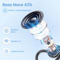 Q25 Wireless Earphones with Charging Case with Power Bank Function - Black