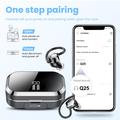 Q25 Wireless Earphones with Charging Case with Power Bank Function - Black
