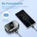 Q25 Wireless Earphones with Charging Case with Power Bank Function - Black