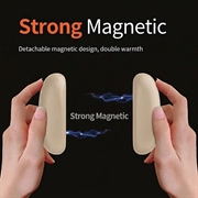 Q26 2-in-1 Magnetic Coffee Bean Hand Warmer 5000mAh - Beige
