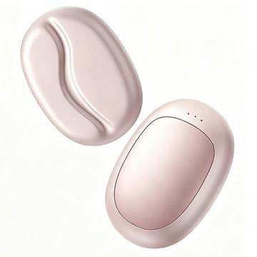 Q26 2-in-1 Magnetic Coffee Bean Hand Warmer 5000mAh - Pink