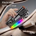 Q34 AI Anti-Shake Selfie Stick Gimbal Stabilizer with RGB Beauty Light - Black