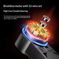 Q34 AI Anti-Shake Selfie Stick Gimbal Stabilizer with RGB Beauty Light - Black