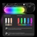 Q34 AI Anti-Shake Selfie Stick Gimbal Stabilizer with RGB Beauty Light - Black