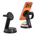 Q36 3-in-1 Magnetic Wireless Charging Stand - Black