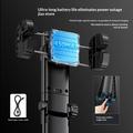 Q37 AI Gimbal Stabilizer Selfie Stick with RGB Beauty Light - Black