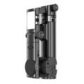Q37 AI Gimbal Stabilizer Selfie Stick with RGB Beauty Light - Black