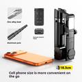 Q37 AI Gimbal Stabilizer Selfie Stick with RGB Beauty Light - Black