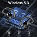 Q38 Sports Wireless Earphones with Ear Hook - Black