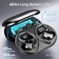 Q38 Sports Wireless Earphones with Ear Hook - Black
