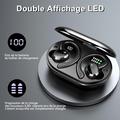 Q38 Sports Wireless Earphones with Ear Hook - Black
