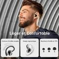 Q38 Sports Wireless Earphones with Ear Hook - Black
