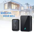 Q502 Wireless Doorbell Set with 2 Transmitters, 1 Receiver - Black