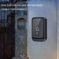 Q502 Wireless Doorbell Set with 2 Transmitters, 1 Receiver - Black
