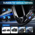 Q58Max Motorcycle Helmet Bluetooth Intercom Headset with FM Radio - 500m Range