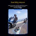Q58Max Motorcycle Helmet Bluetooth Intercom Headset with FM Radio - 500m Range