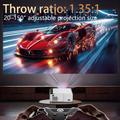Q6 720P Android Projector with WiFi 6, HDMI/USB/AV - White