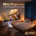 Q6 720P Android Projector with WiFi 6, HDMI/USB/AV - White