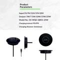 QR02 Qi2.2 25W Magnetic Wireless Charger for Desk, Furniture and Car Mount Installation