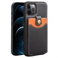 Qialino Business Style iPhone 12 Pro Max Leather Case - Black