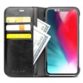 Qialino Classic iPhone XR Wallet Leather Case - Black