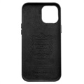 Qialino Premium iPhone 12/12 Pro Leather Case - Black