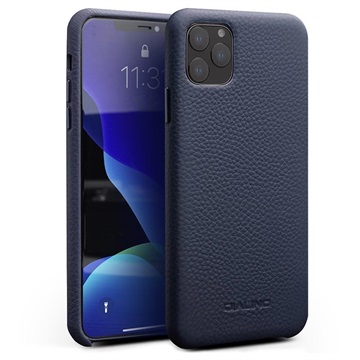 Qialino Textured Series iPhone 11 Pro Leather Case - Blue