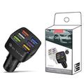 Quick Charge 6-Port USB Car Charger - Black