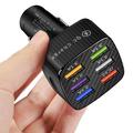 Quick Charge 6-Port USB Car Charger - Black
