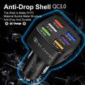 Quick Charge 6-Port USB Car Charger - Black