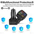 Quick Charge 6-Port USB Car Charger - Black