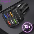 Quick Charge 6-Port USB Car Charger - Black