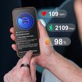 R02S Smart Ring with Health Monitoring - Size: 12 - Black