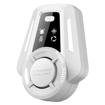 R1 Smart Ultrasonic Pest Repeller with LED Indicator - Plug-In - White