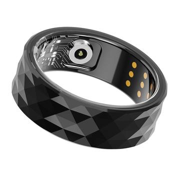 R12M Waterproof Smart Ring - Size: 21.8mm - Black