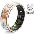 R18 Elegant Enamel Smart Ring - Size: 19.8mm