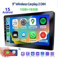 R911A 9" Android 15 Car Stereo with CarPlay/Android Auto, Rearview Camera