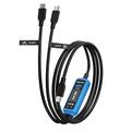 RELIFE XA7 2-in-1 USB-C Fast Charging Test Cable with Digital Display - Black
