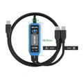 RELIFE XA7 2-in-1 USB-C Fast Charging Test Cable with Digital Display - Black