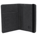 RFID-Blocking Travel Wallet / Passport Holder - Black