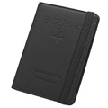 RFID-Blocking Travel Wallet / Passport Holder - Black