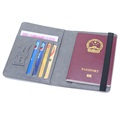 RFID-Blocking Travel Wallet / Passport Holder - Grey